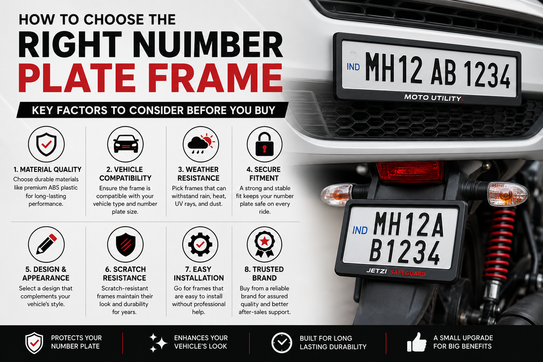 How to Choose the Right Number Plate Frame for Your Vehicle?