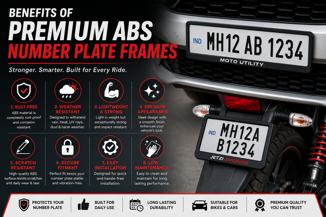 Benefits of Premium ABS Number Plate Frames for Bikes and Cars.?