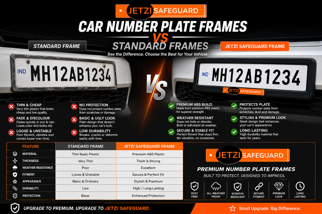 Car Number Plate Frames vs Standard Frames: Which One Is Better for Your Vehicle?