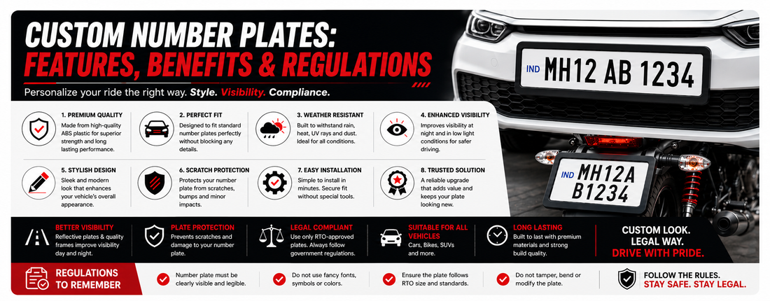 Custom Number Plates: Features, Benefits and Regulations.