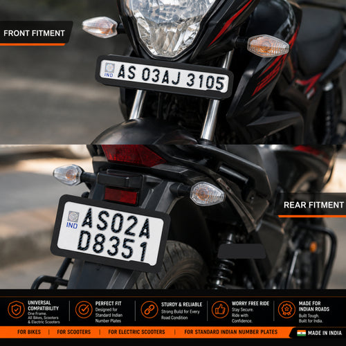 Bike Number Plate Frame