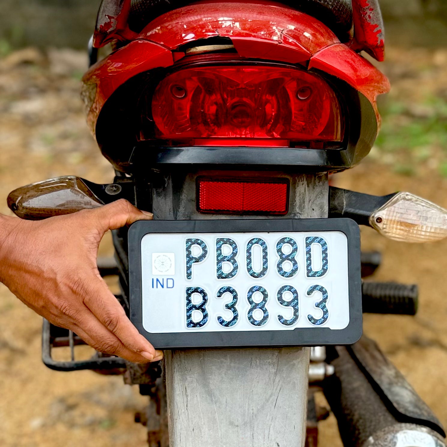 Bike Number Plate