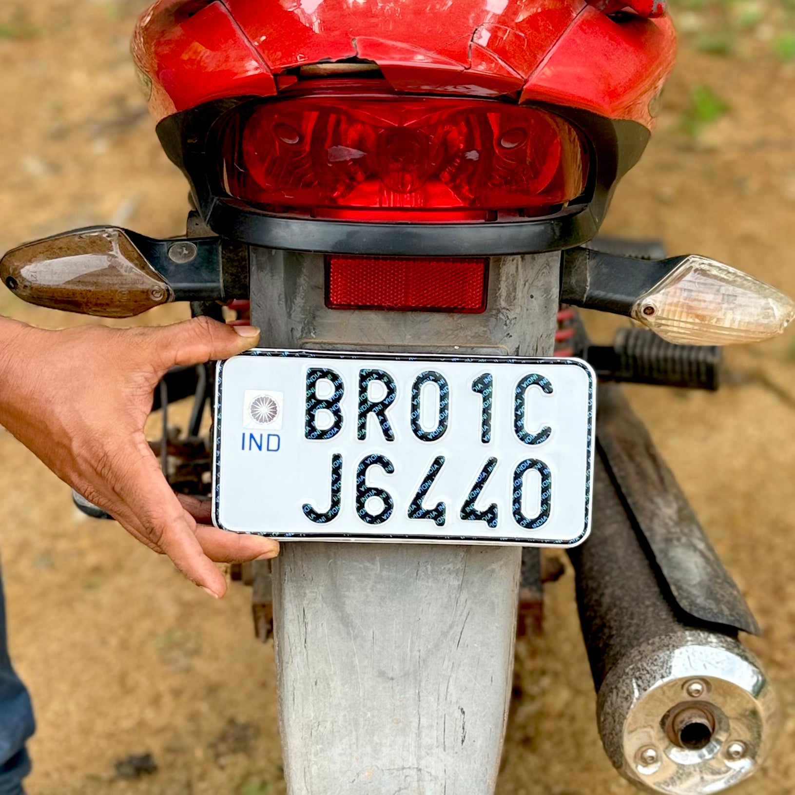 Bike Number Plate